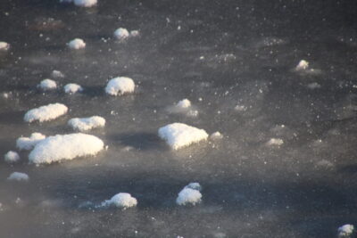 Gros plan sur un point gelé de l'Yvette - Agrandir l'image 15 sur 19, fenêtre modale
